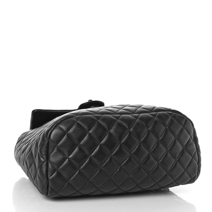 Chanel Calfskin Quilted Large Urban Spirit Backpack Dark Purple 3 of 7