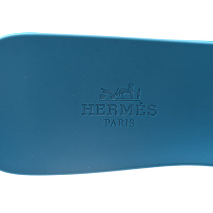 Hermes Rubber Aloha Sandals 37 Bleu Vif 9 of 11