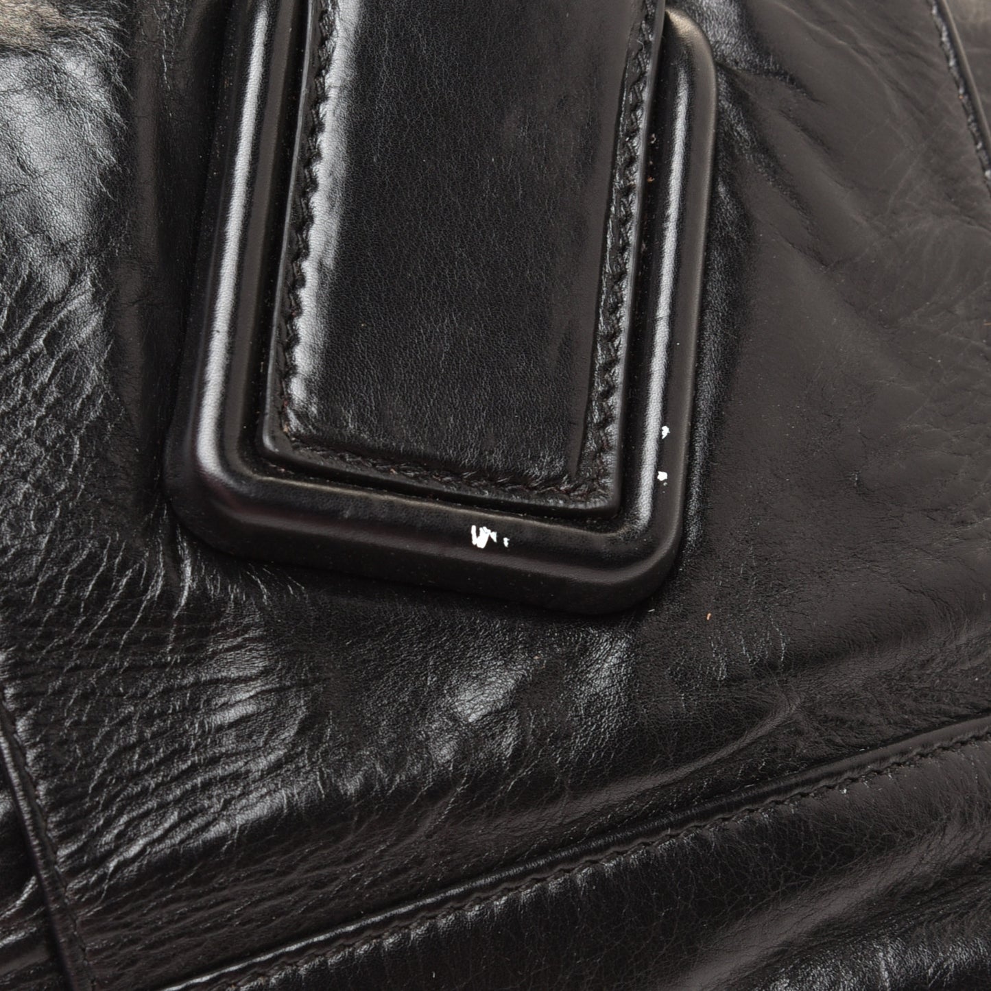 Paper Calfskin Maxi Intrecciato Medium Arco Slouch Black
