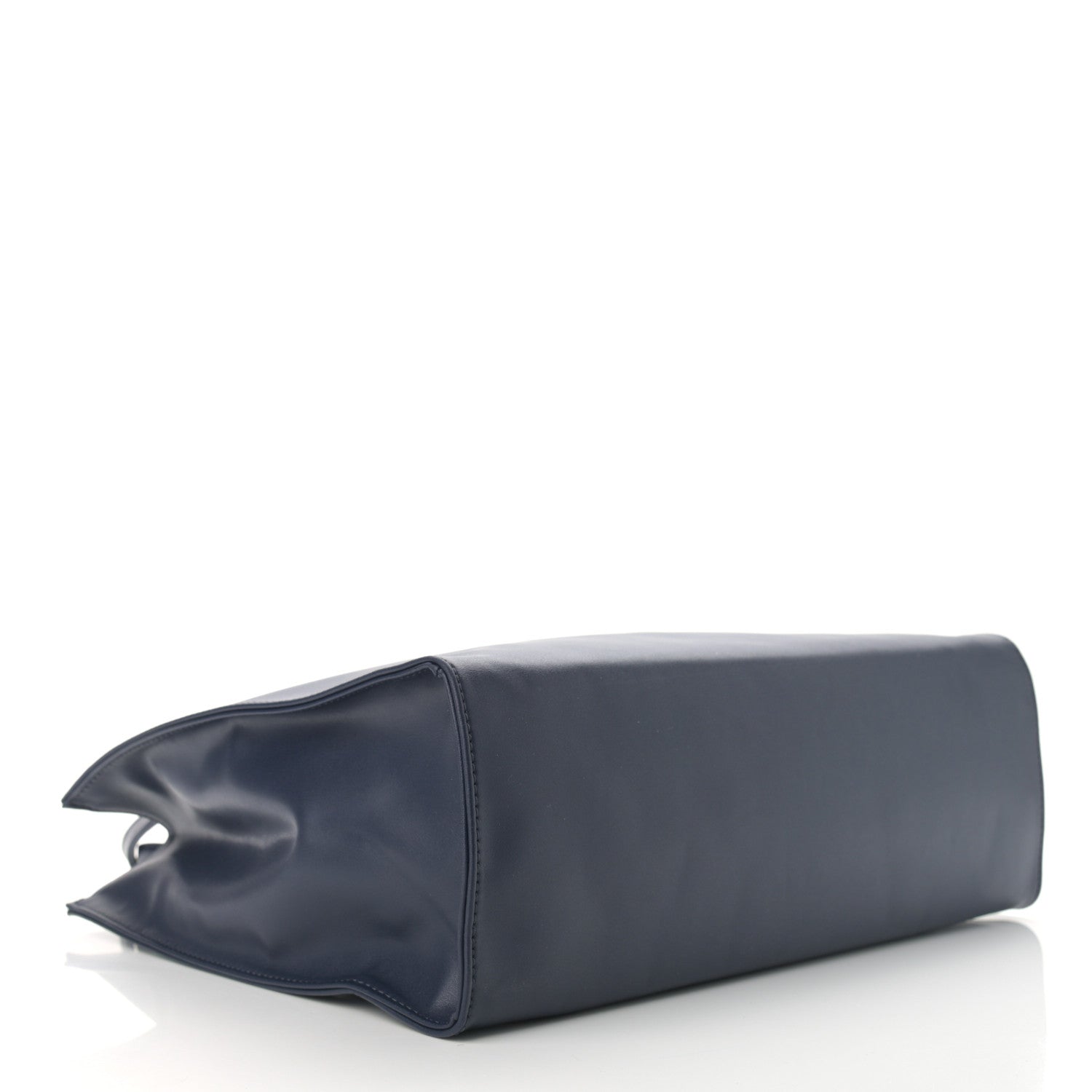 Telfar Vegan Leather Medium Shopping Bag Navy 4 of 12