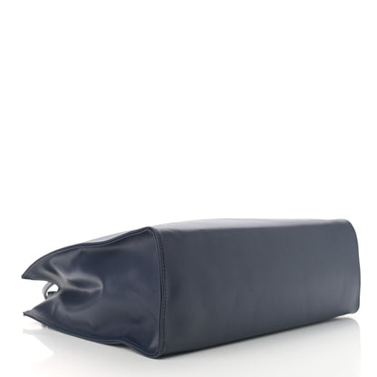 Telfar Vegan Leather Medium Shopping Bag Navy 4 of 12