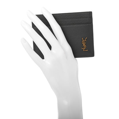 Saint Laurent Grained Calfskin Credit Card Case 2 of 7