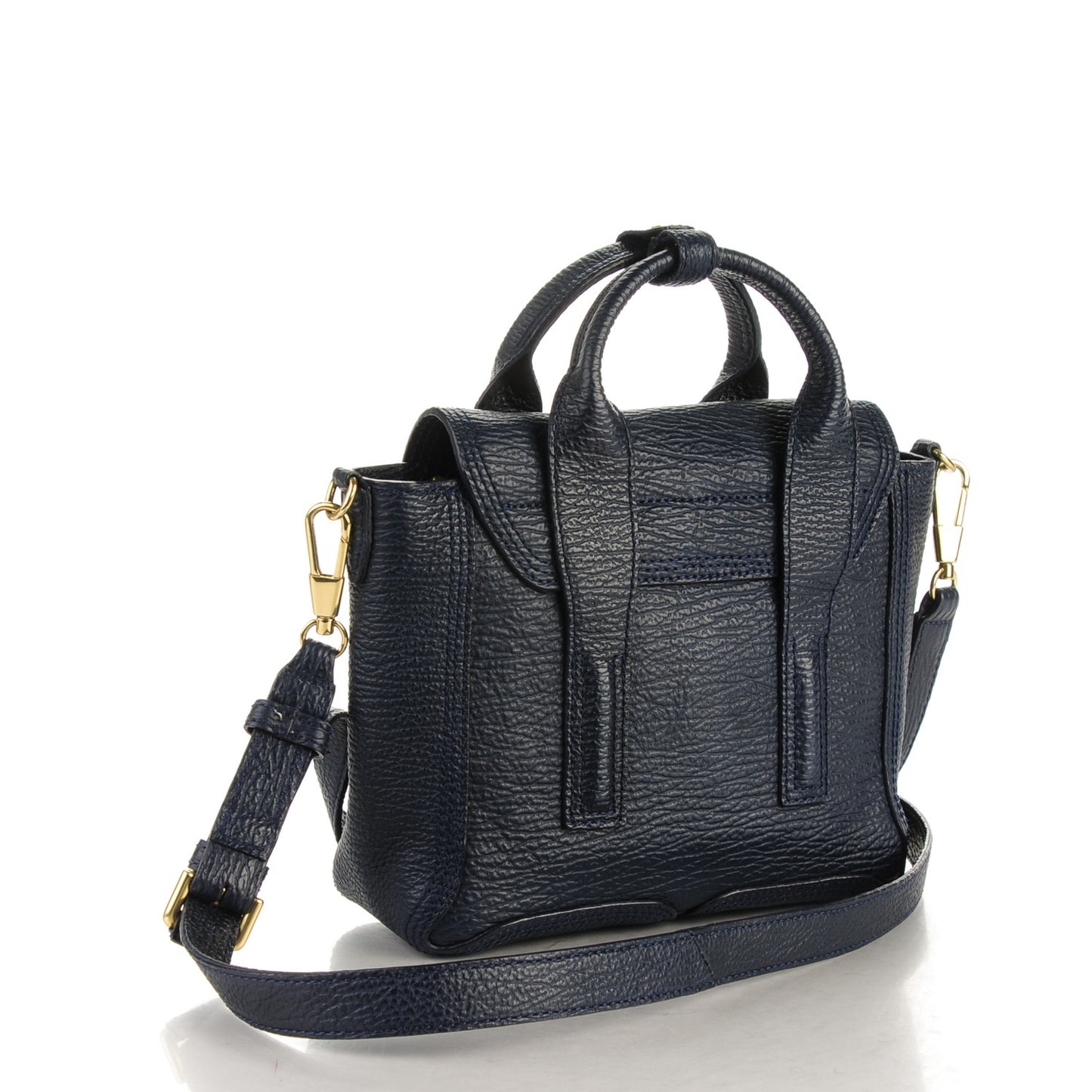 3.1 Textured Calfskin Mini Pashli Satchel Ink