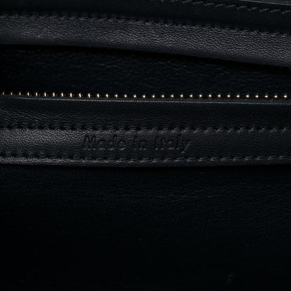 Celine Crocodile Embossed Calfskin Medium Phantom Luggage Navy Blue 6 of 25