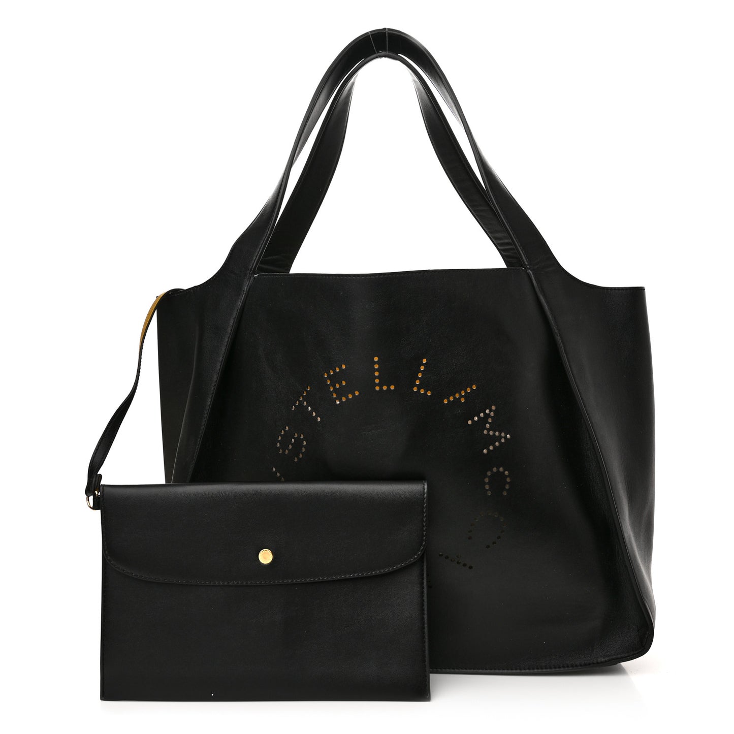 Eco Alter Nappa East West Perforated Tote Black