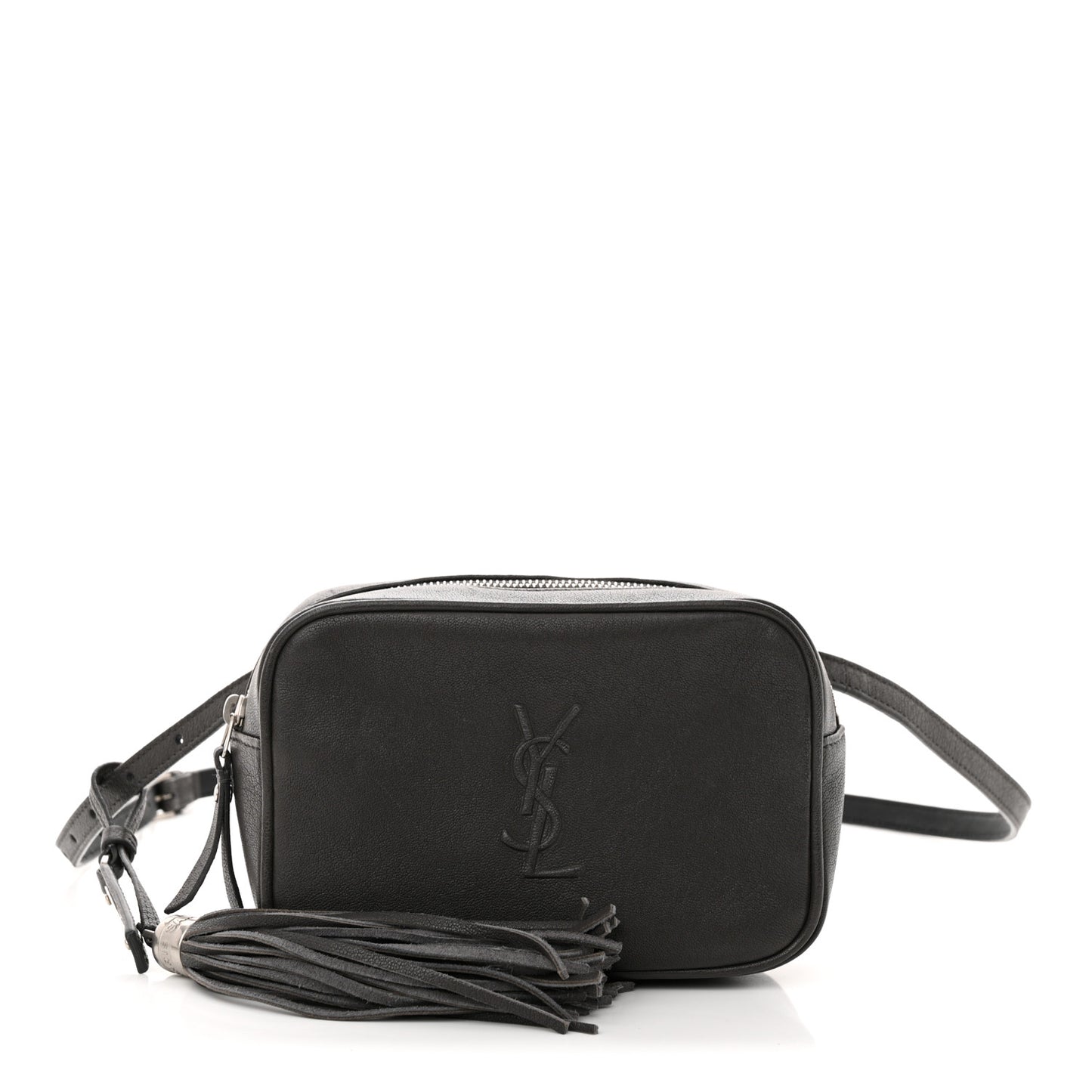 Lambskin Monogram Lou Belt Bag Asphalt