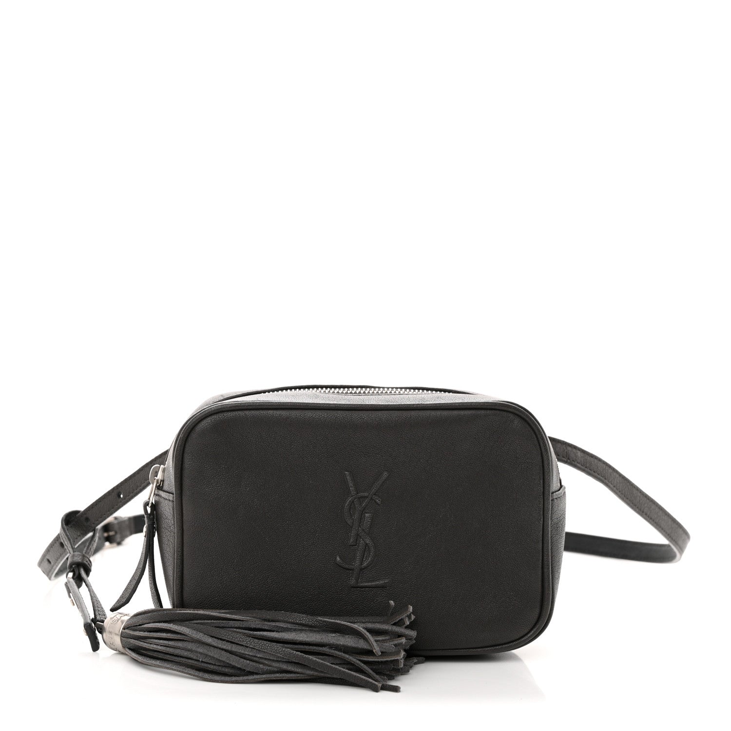 Saint Laurent Lambskin Monogram Lou Belt Bag Asphalt 1 of 16