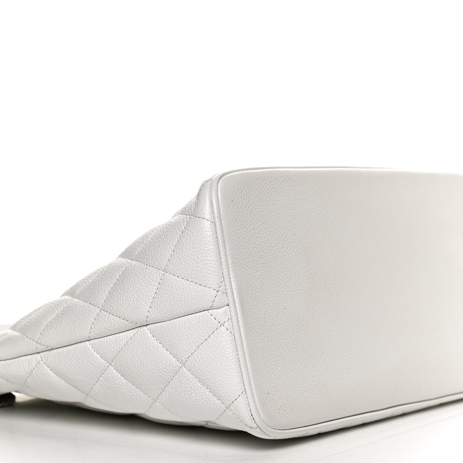 Chanel Caviar Quilted Medallion Tote White 9 of 10