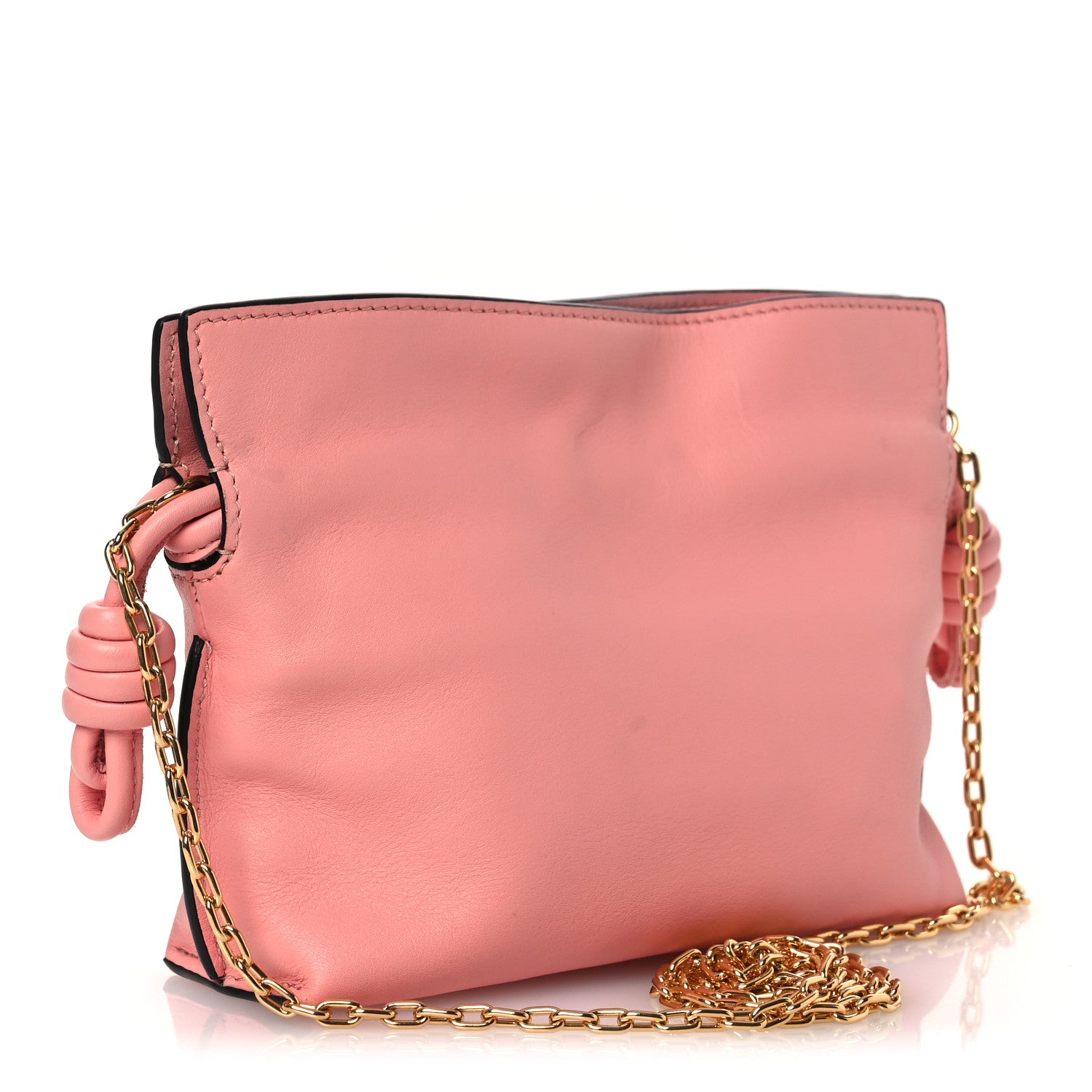 Loewe Calfskin Nano Flamenco Knot Clutch Warm Blossom 2 of 10