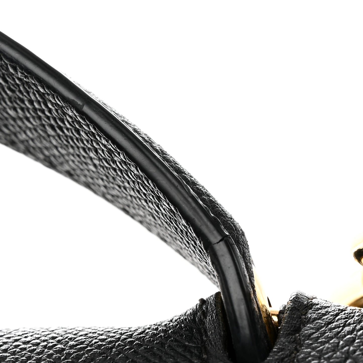 Grained Calfskin Mini Belt Bag Black