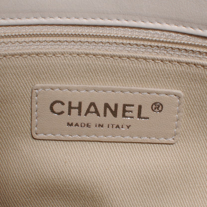 Chanel Calfskin Stitched Large Expandable Flap Bag White 6 of 7