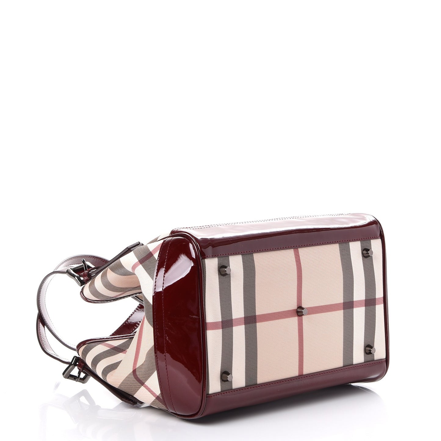 Supernova Check Small Tote Red