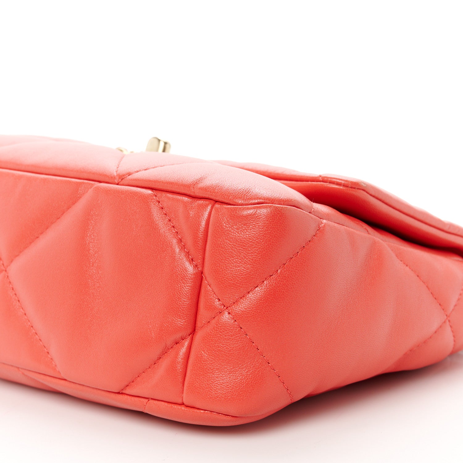 Chanel Lambskin Quilted Medium Chanel 19 Flap Red 10 of 11