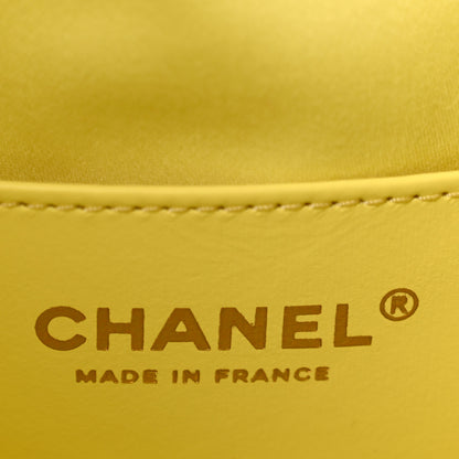 Chanel Caviar Quilted Small Chanel 25 Handbag Light Yellow 6 of 11