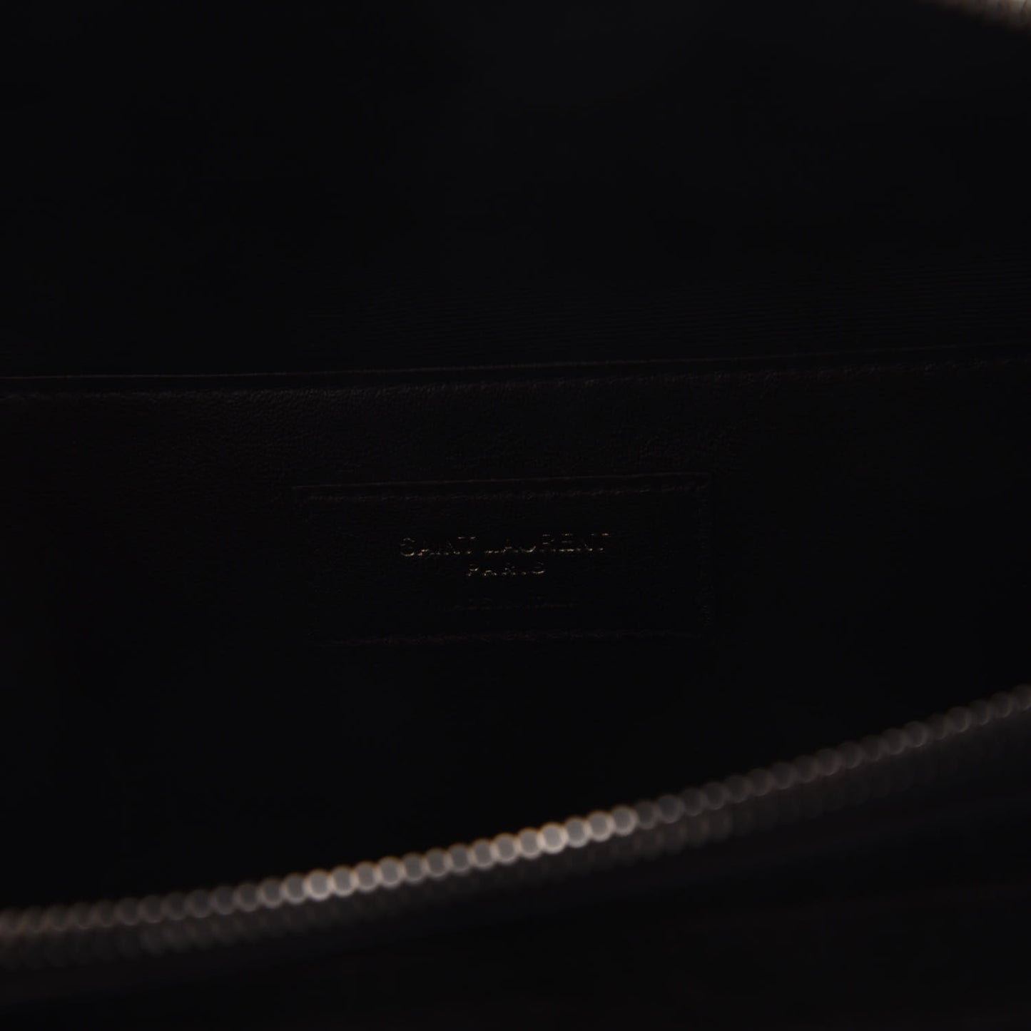 Lambskin Subway Belt Bag Black