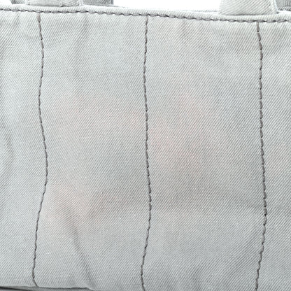 Prada Canapa Small Logo Tote Granito 10 of 11