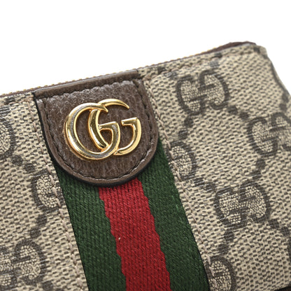 Gucci GG Supreme Monogram Web Ophidia Key Case Beige New Acero 8 of 9