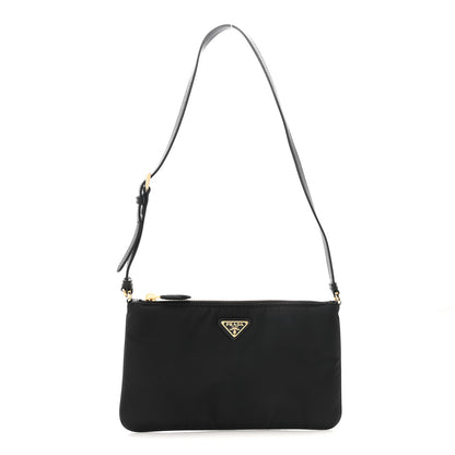 Prada Re-Nylon Saffiano Raso Shoulder Bag Black 1 of 10