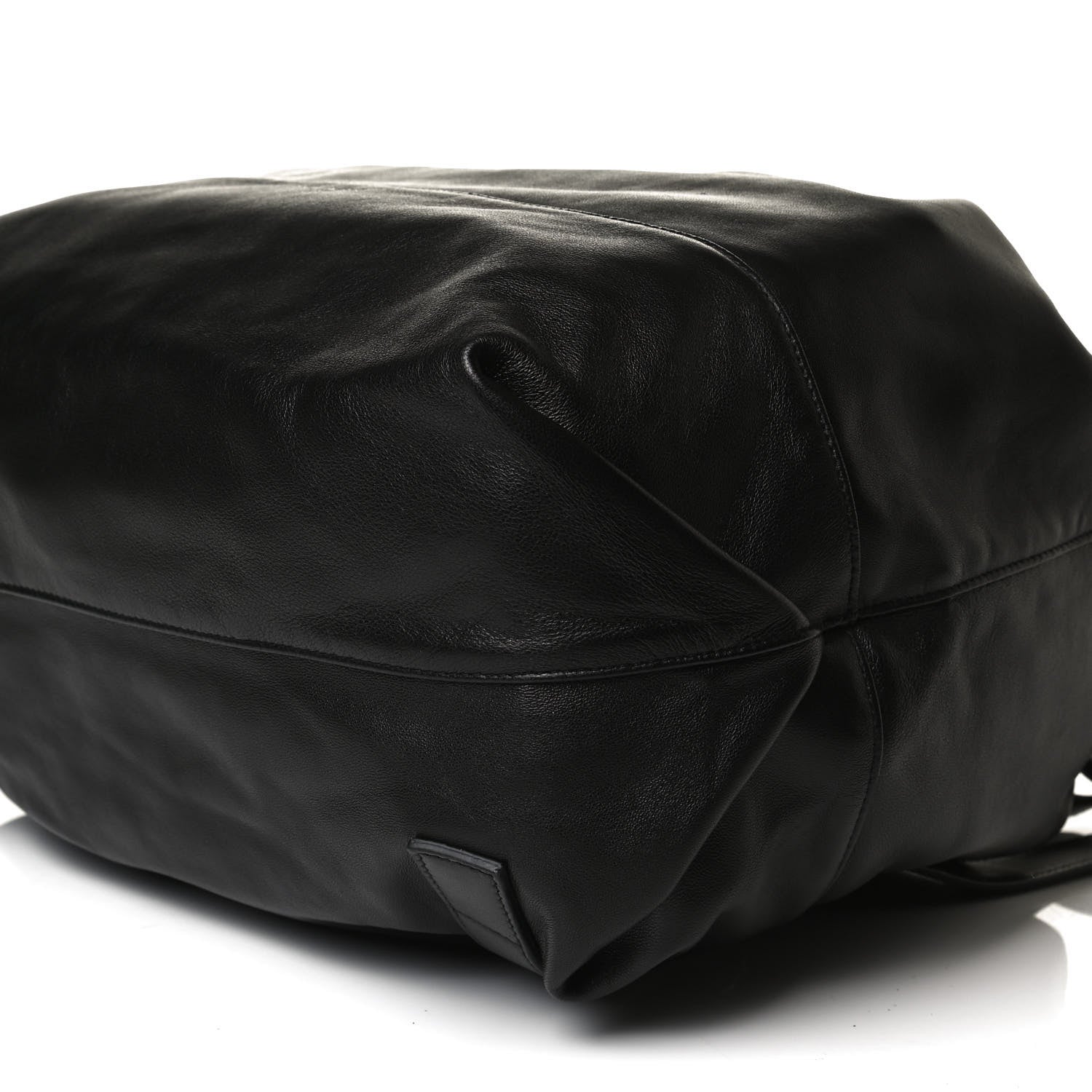 Saint Laurent Lambskin Drawstring Backpack Black 9 of 14