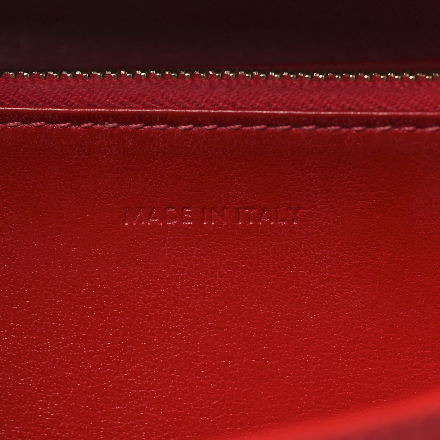 Celine Grained Calfskin Large Flap Wallet Red 7 of 8