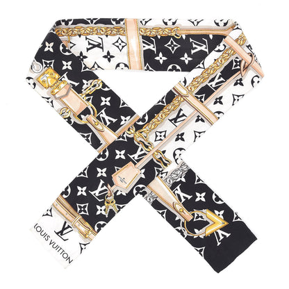 Louis Vuitton Silk Monogram Confidential Bandeau Black 1 of 6