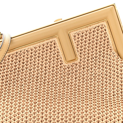 Fendi Raffia Nappa Macrame Small Fendi First Natural Sahara 8 of 10