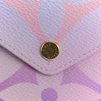 Louis Vuitton Monogram Giant Spring in the City Kirigami Pochette Set Sunrise Pastel Midnight Fuchsia Sunset Kaki 14 of 14