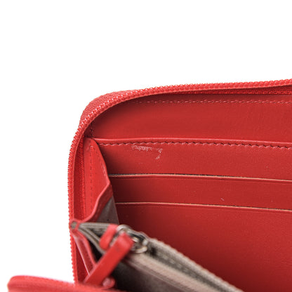 Chanel Caviar Large Timeless CC Gusset Zip Around Wallet Orange 11 of 12