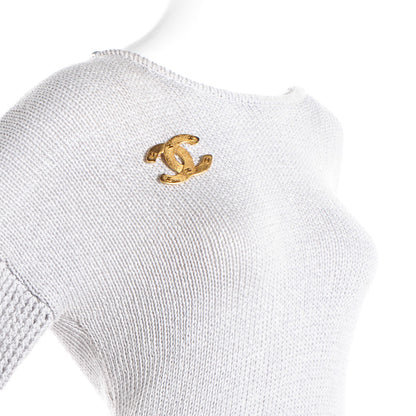 Chanel CC Brooch Gold 2 of 6