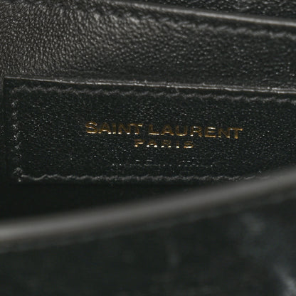 Saint Laurent Calfskin Mini Classic Monogram Cassandra Top Handle Black 7 of 14