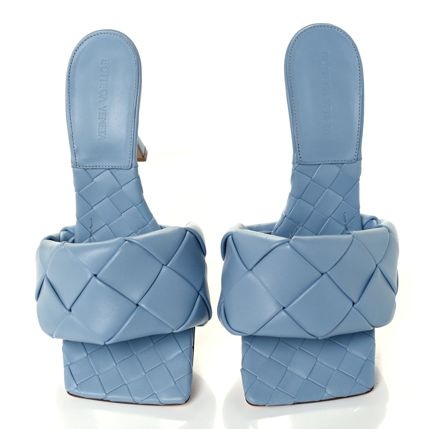 Bottega Veneta Nappa Maxi Intrecciato Lido Mule Sandals 40 Ice 5 of 10