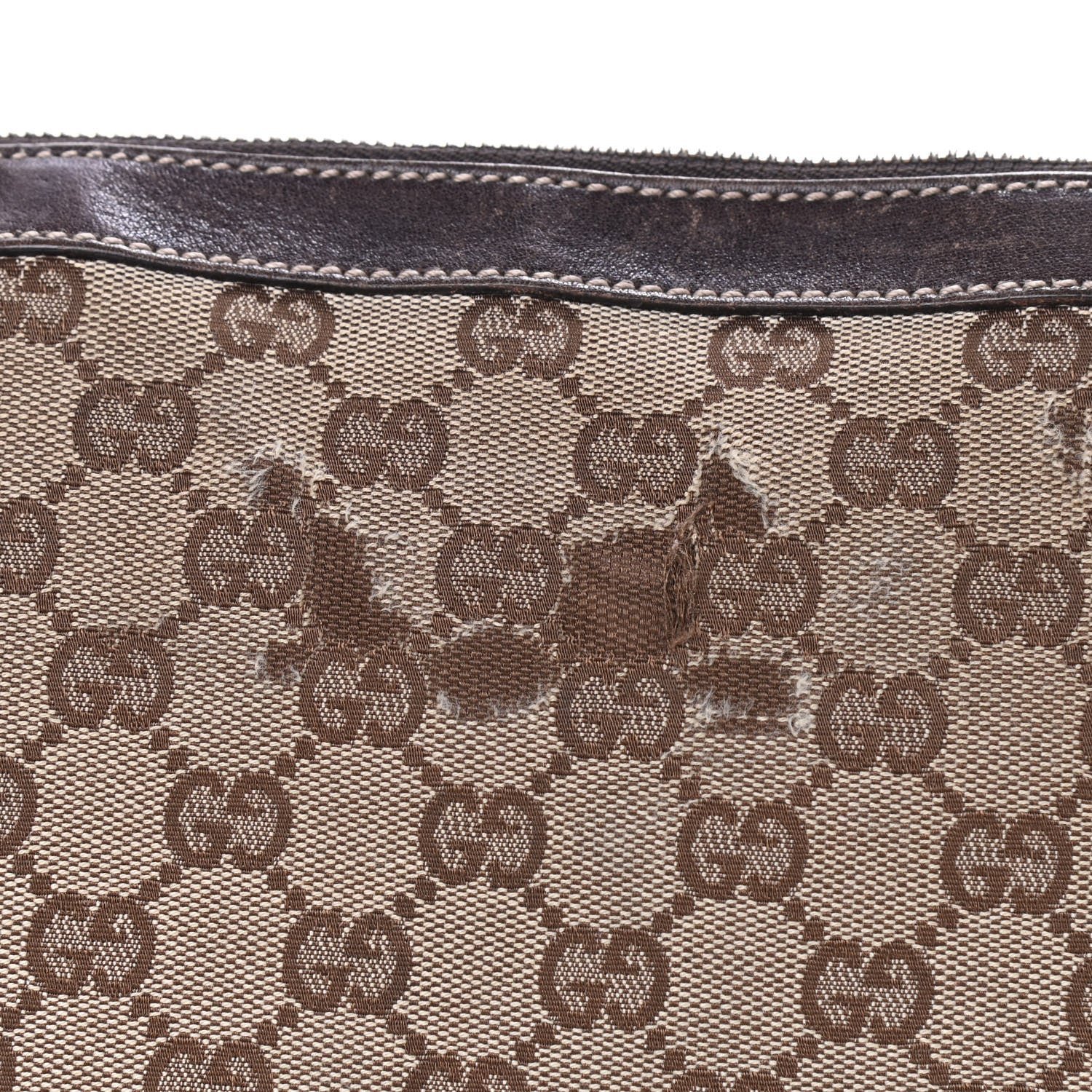 Gucci Monogram Web Studded Pelham Shoulder Bag Dark Brown 13 of 18