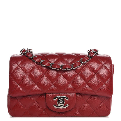 Chanel Caviar Quilted Mini Rectangular Flap Red 1 of 7