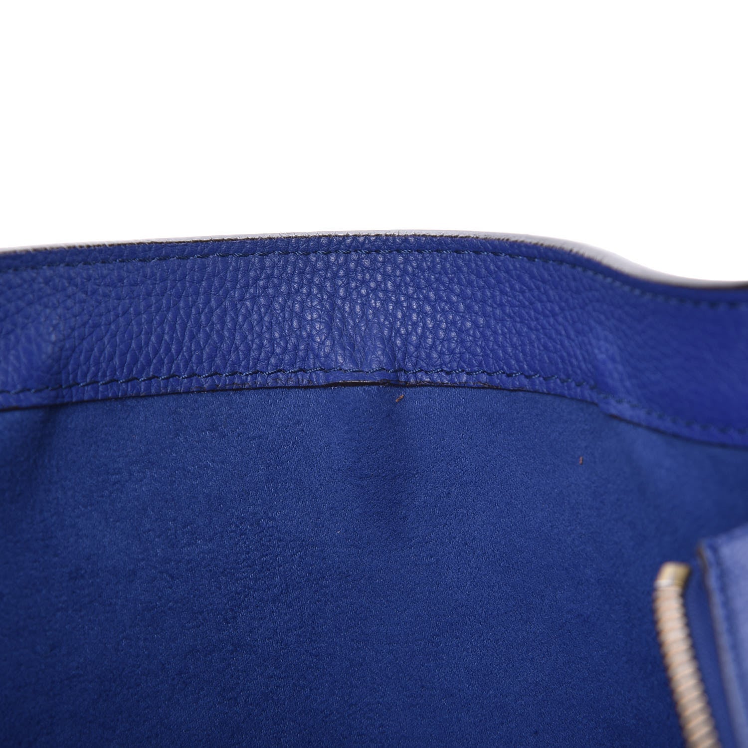 Celine Drummed Calfskin Mini Luggage Indigo 12 of 12