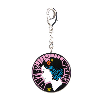 Chanel Resin Coco Mademoiselle Bag Charm Black Pink Blue 1 of 3