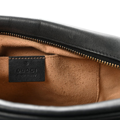 Gucci Calfskin Matelasse Small GG Marmont Chain Shoulder Bag Black 6 of 10
