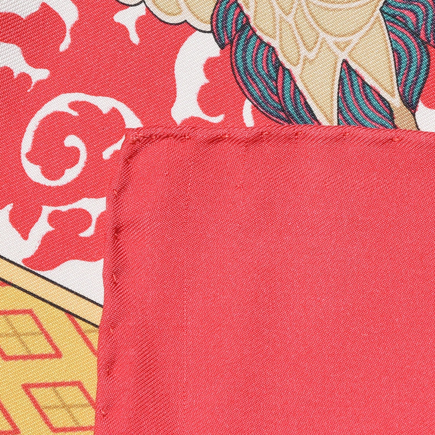 Hermes Silk Nikko Scarf 90 Rouge 4 of 4
