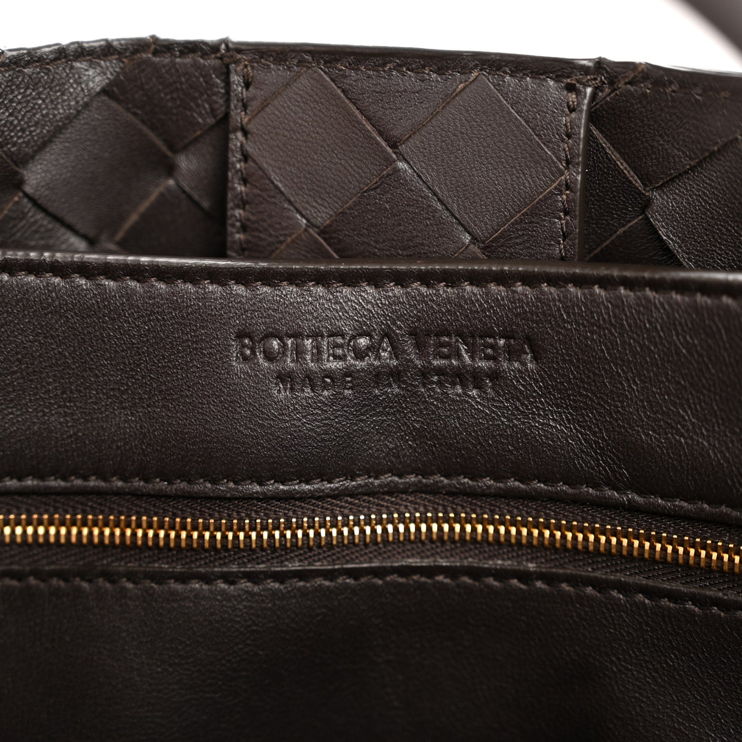 Nappa Intrecciato Medium Andiamo Shoulder Bag Fondant