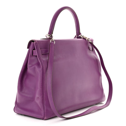 Hermes Swift Kelly Retourne 35 Cyclamen 3 of 14