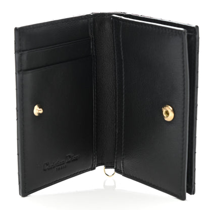 Christian Dior Patent Cannage Small Lady Dior Flap Card Holder Black 5 of 8