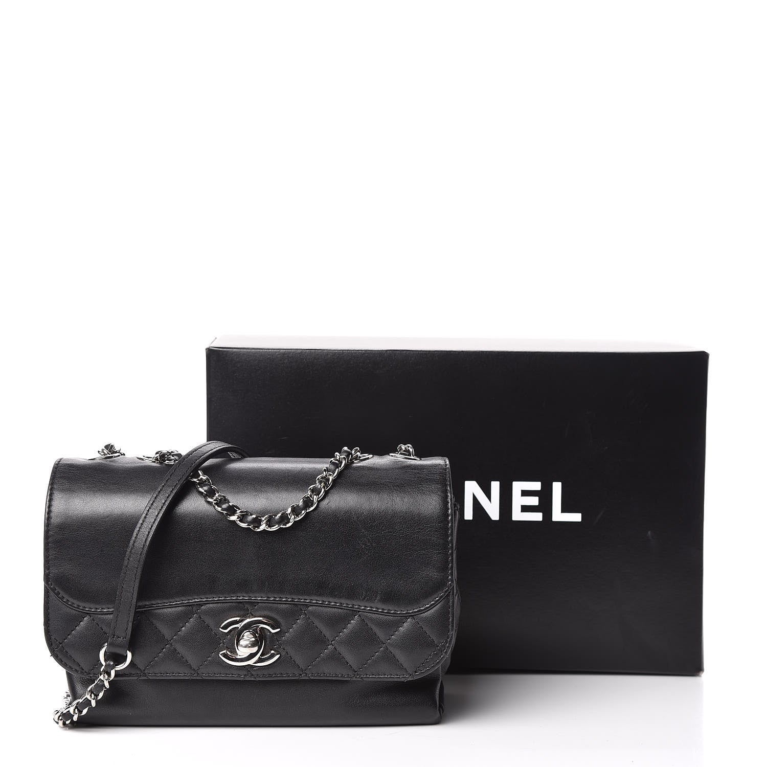 Chanel Calfskin Mini Tramezzo Flap Black 19 of 19
