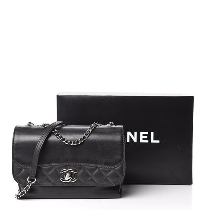 Chanel Calfskin Mini Tramezzo Flap Black 19 of 19