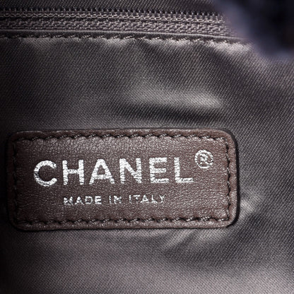 Chanel Lambskin Rabbit Shoulder Bag Navy 5 of 9