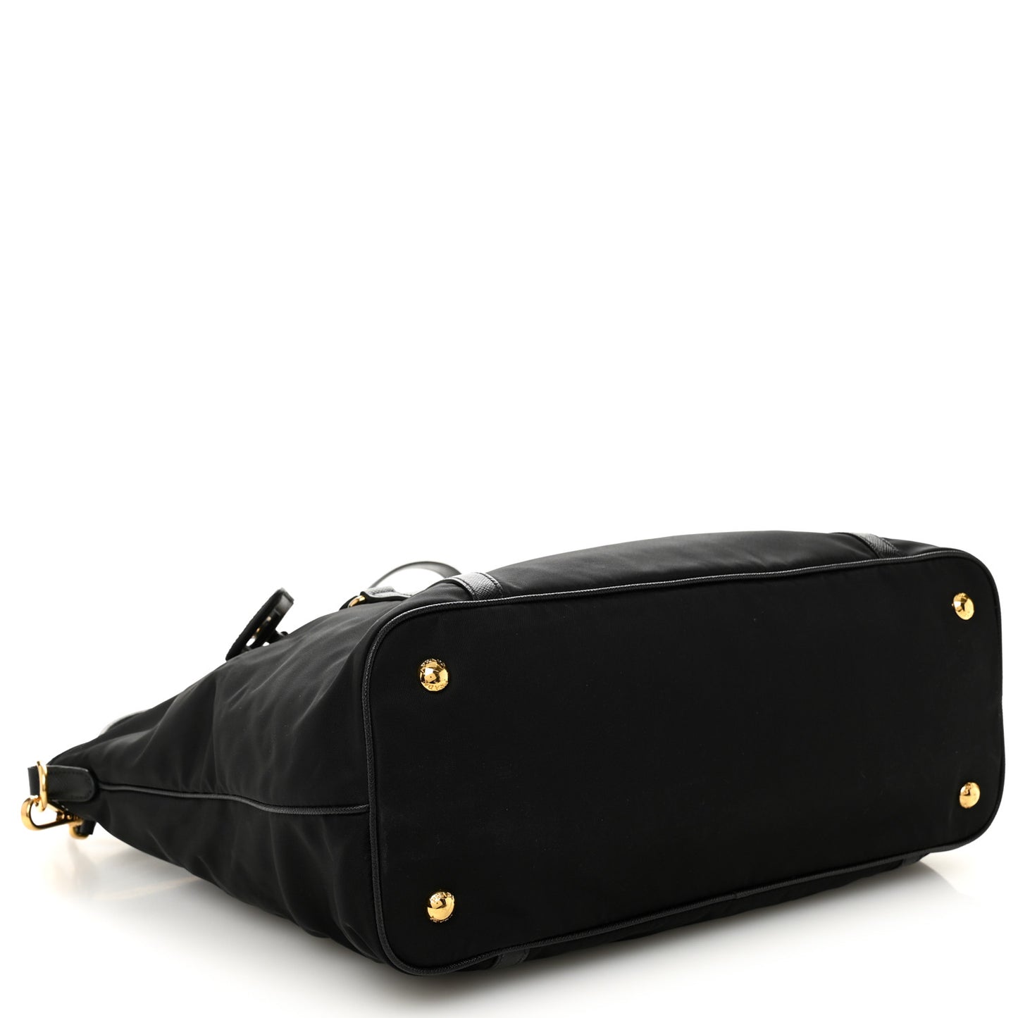 Tessuto Nylon Saffiano Tote Black