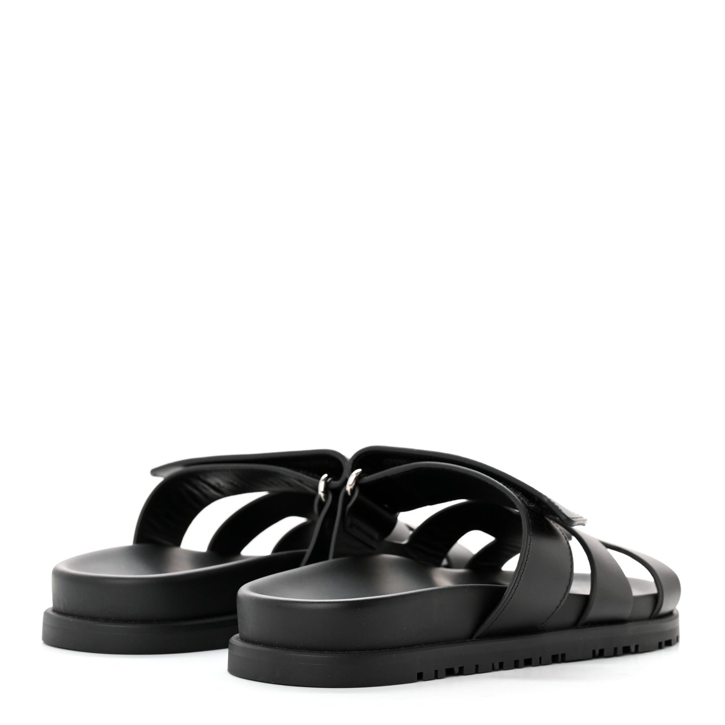 Calfskin Womens Chypre Sandals 35.5 Black