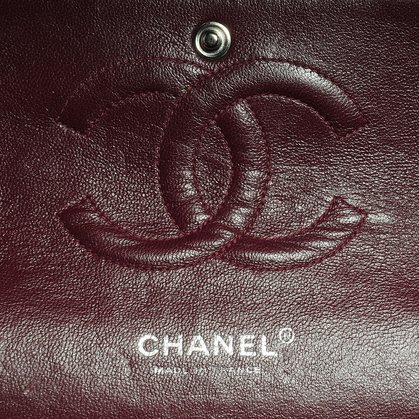 Lambskin Medium Double Flap Black
