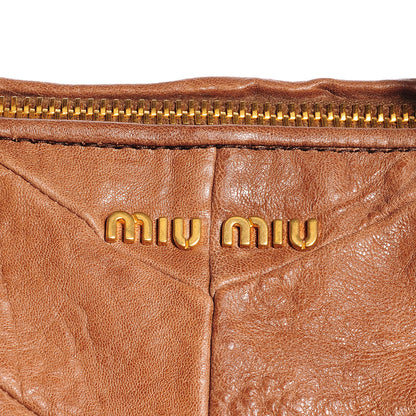 Miu Miu Nappa Chevron Grommet Tote 6 of 10