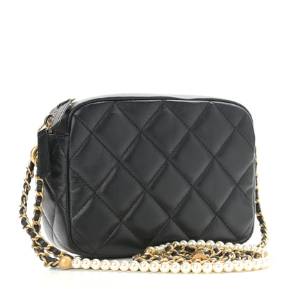 Chanel Lambskin Quilted Mini My Perfect Camera Case Black 3 of 11