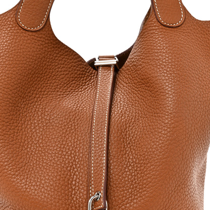 Hermes Taurillon Clemence Picotin Lock 22 MM Gold 8 of 12