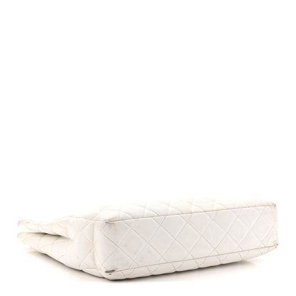 Chanel Caviar Quilted Shopper Tote White 4 of 12